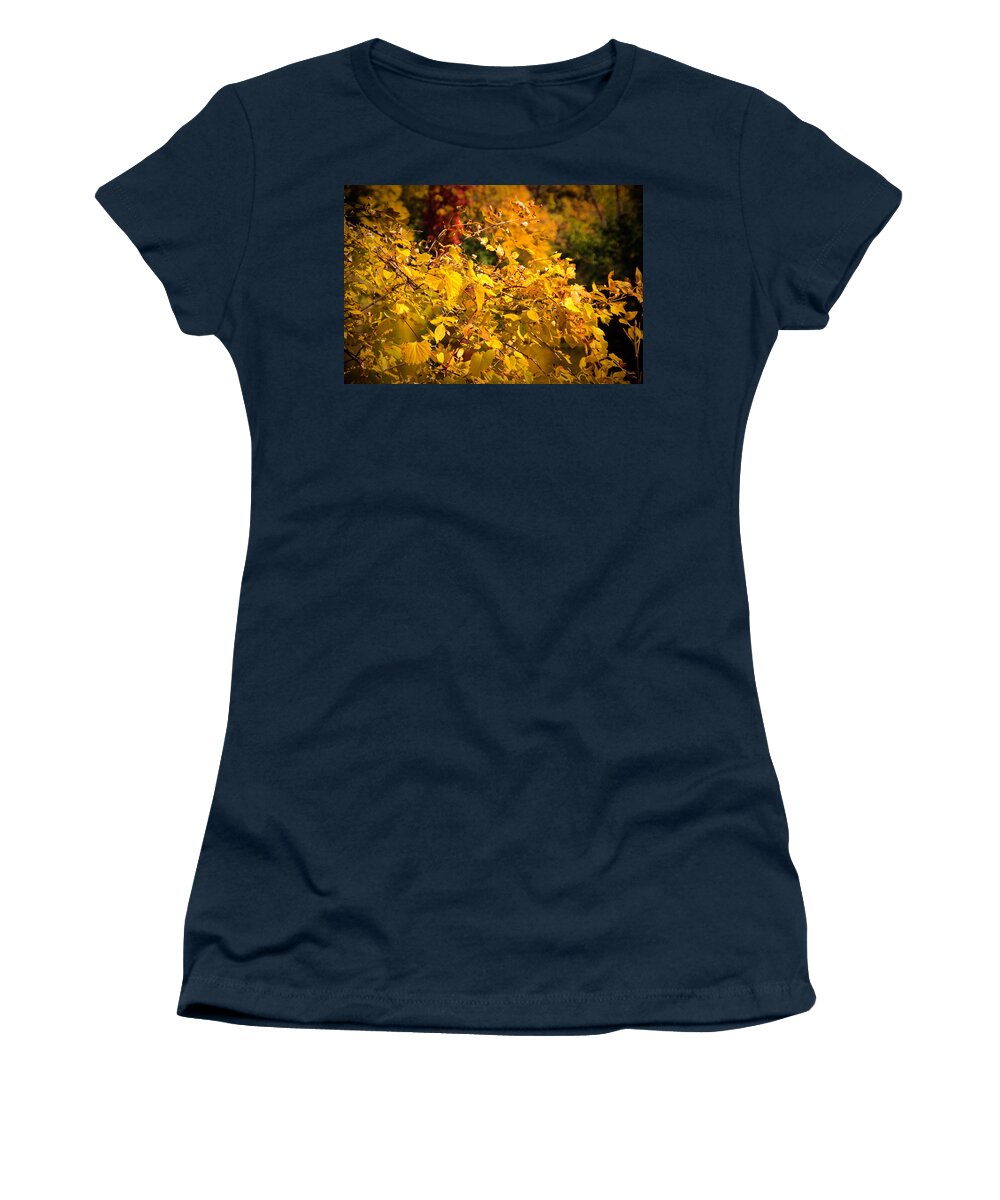 Fall Women's T-Shirt featuring the photograph Warm Fall Colors by Bob Mintie