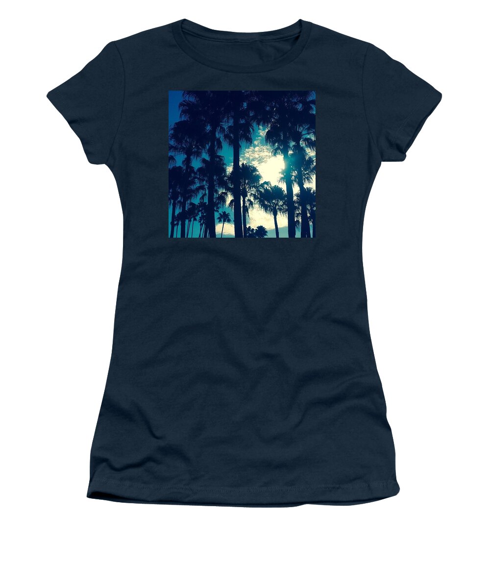 Palms Women's T-Shirt featuring the photograph Silhouette Of Paradise by Kate Arsenault 