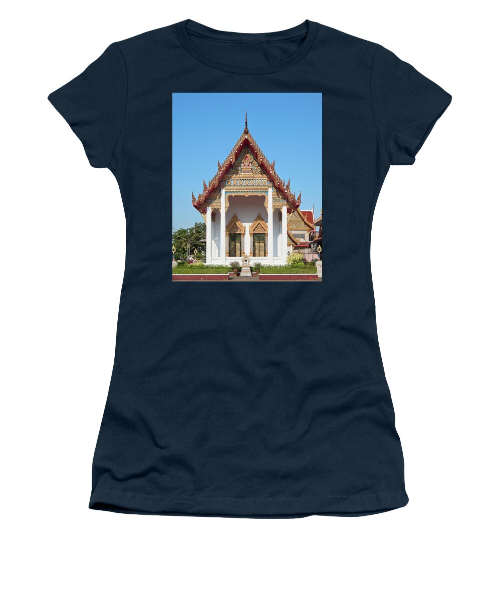 Scenic Women's T-Shirt featuring the photograph Wat Bangphratoonnok Phra Ubosot DTHB0556 by Gerry Gantt