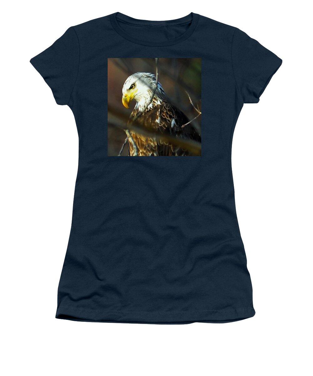  Women's T-Shirt featuring the photograph Watchful Eye by Chuck Brown