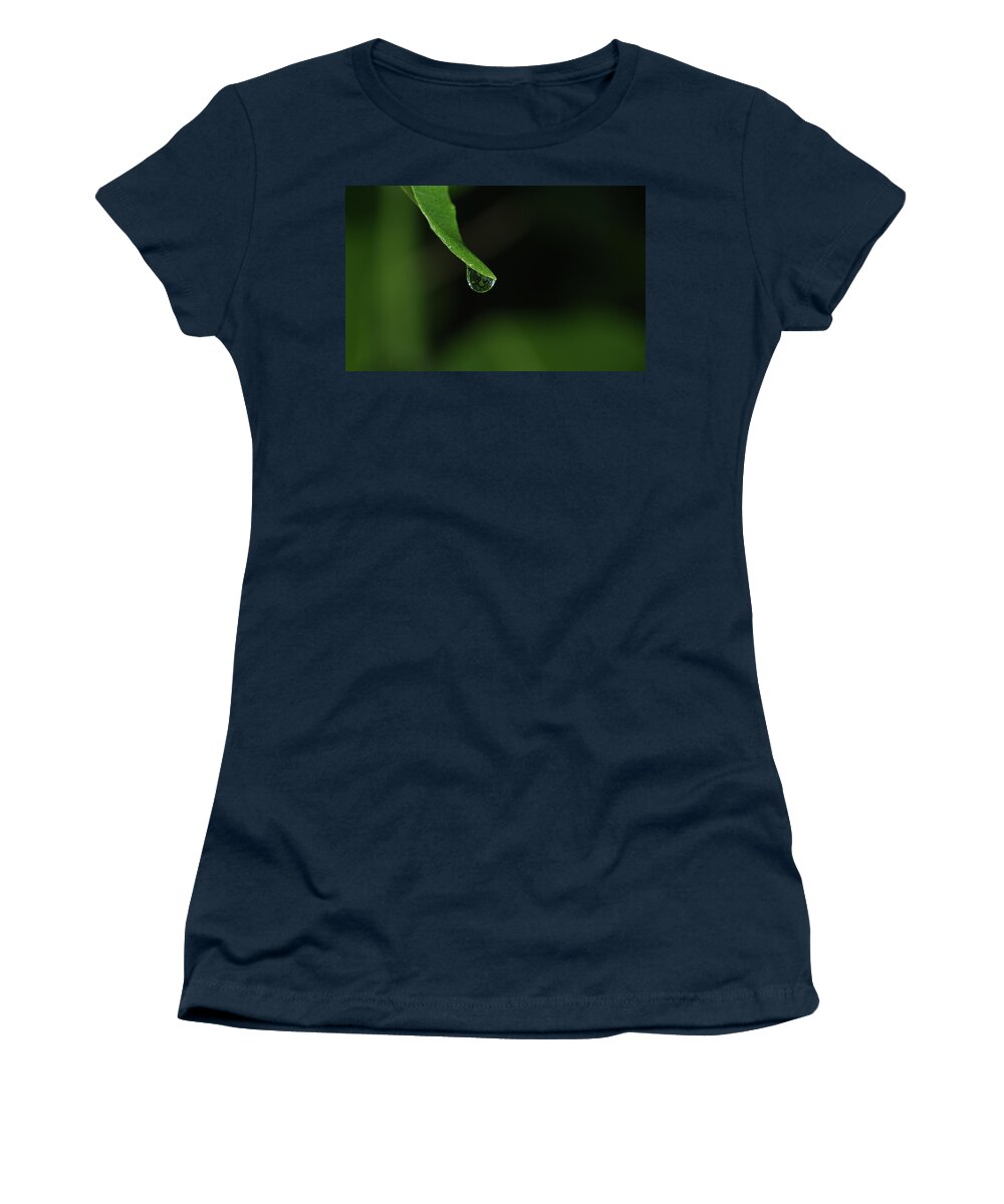 Minimalism Women's T-Shirt featuring the photograph Water Drop by Richard Rizzo