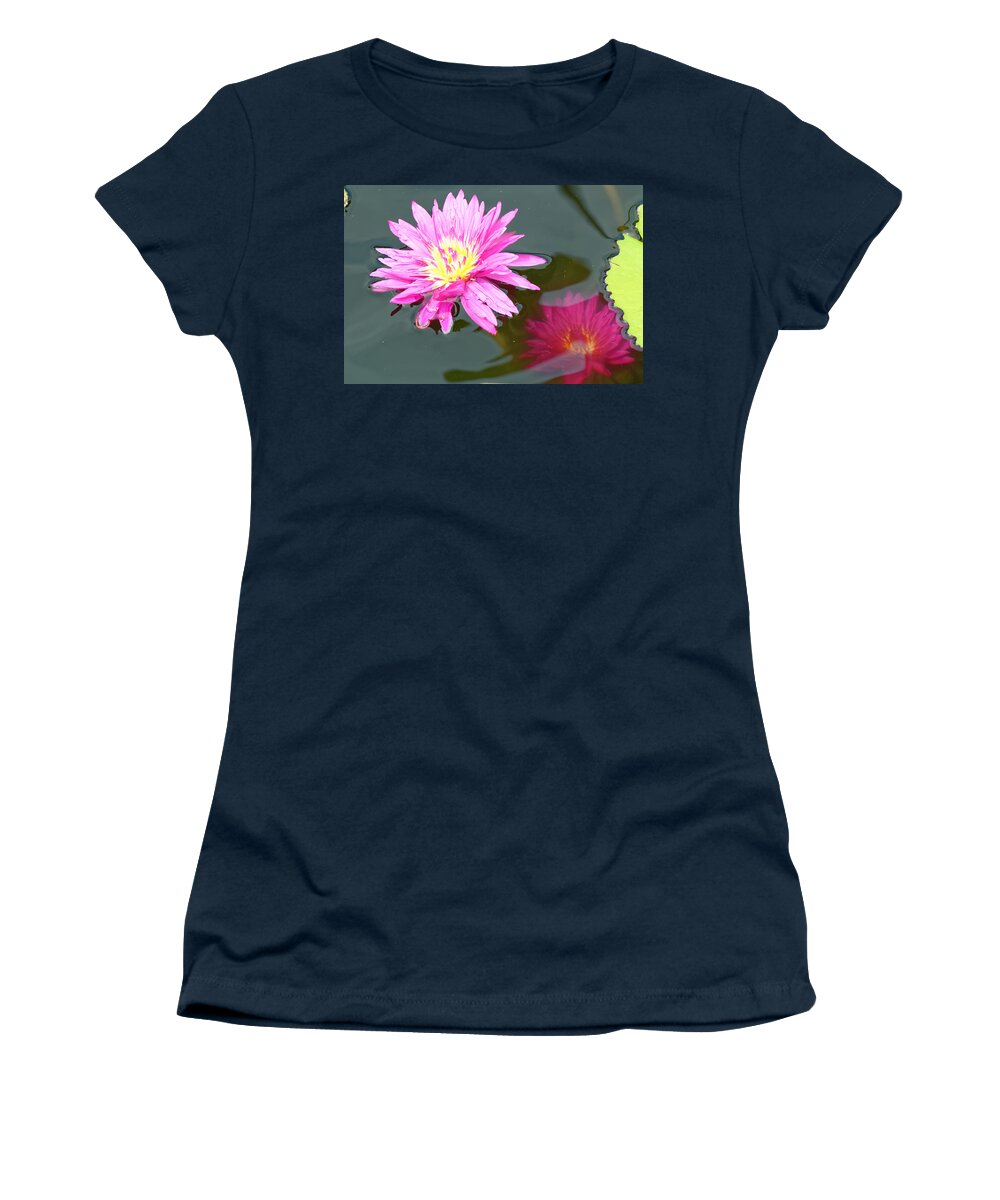 Water Lilies Women's T-Shirt featuring the photograph Water lilies by Peter Ponzio