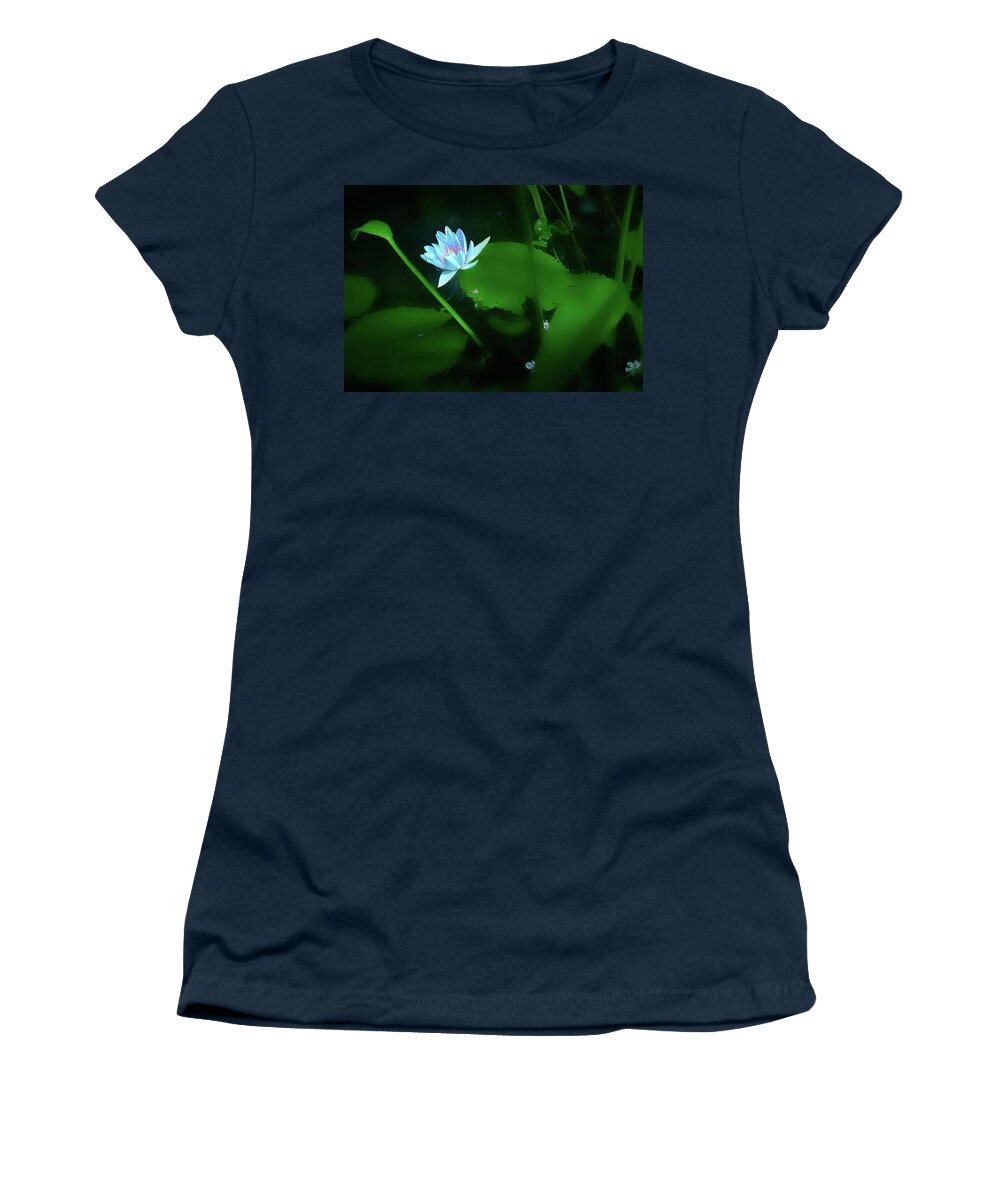 Lily Women's T-Shirt featuring the photograph Water Lily n Pond by Joseph Hollingsworth