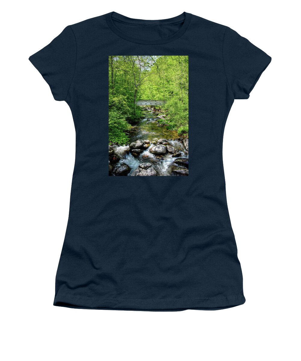 Creek Women's T-Shirt featuring the photograph Waterfall creek by Ronda Ryan