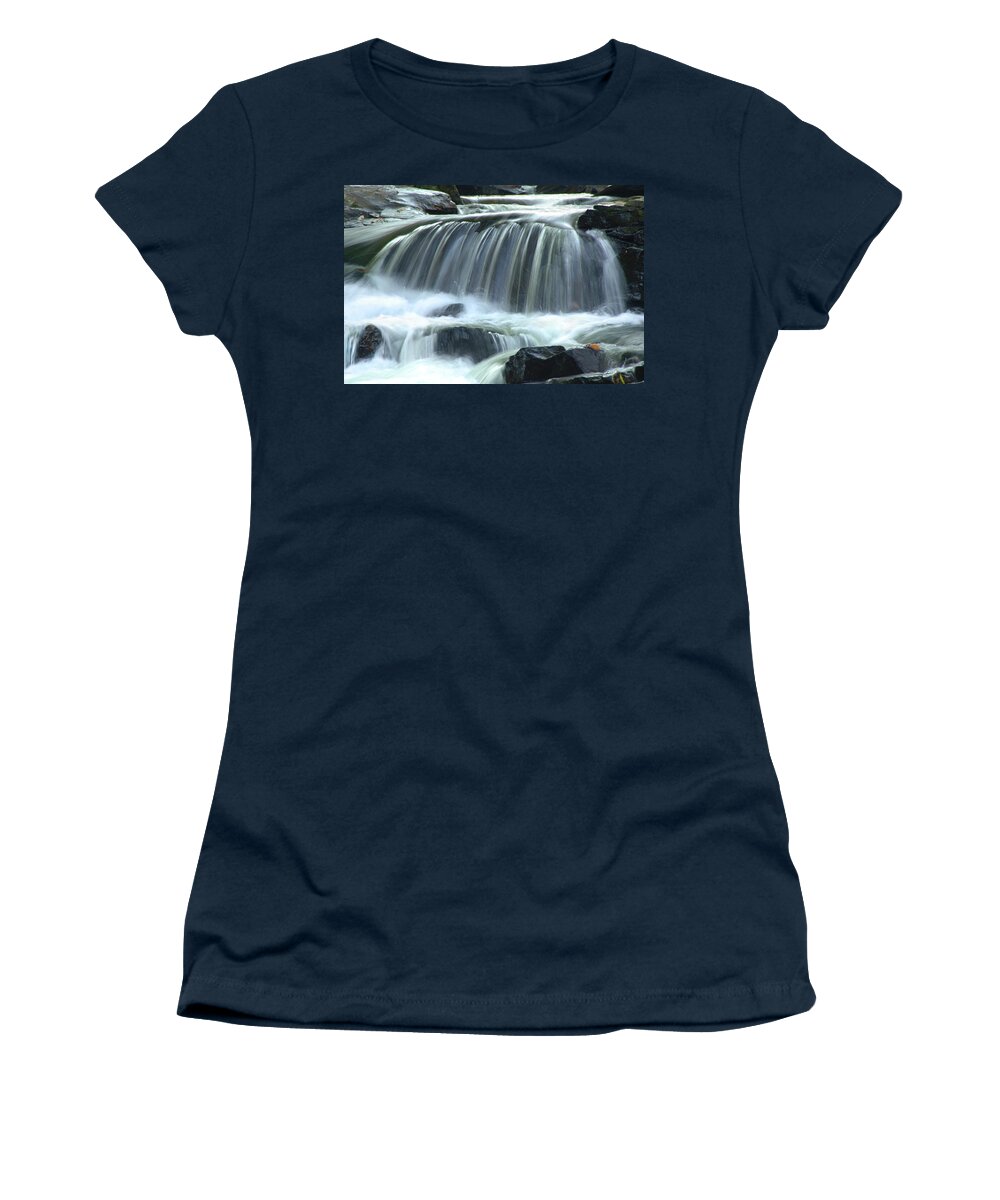 Waterfall Women's T-Shirt featuring the photograph Waterfall by Frances Miller
