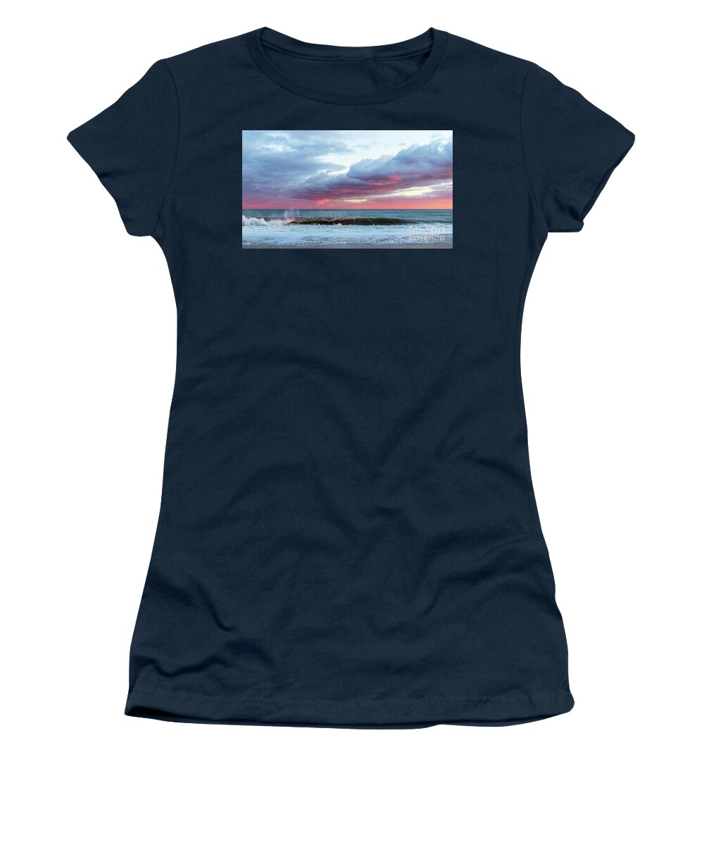 Long Island Women's T-Shirt featuring the photograph Wave Cloud by Sean Mills
