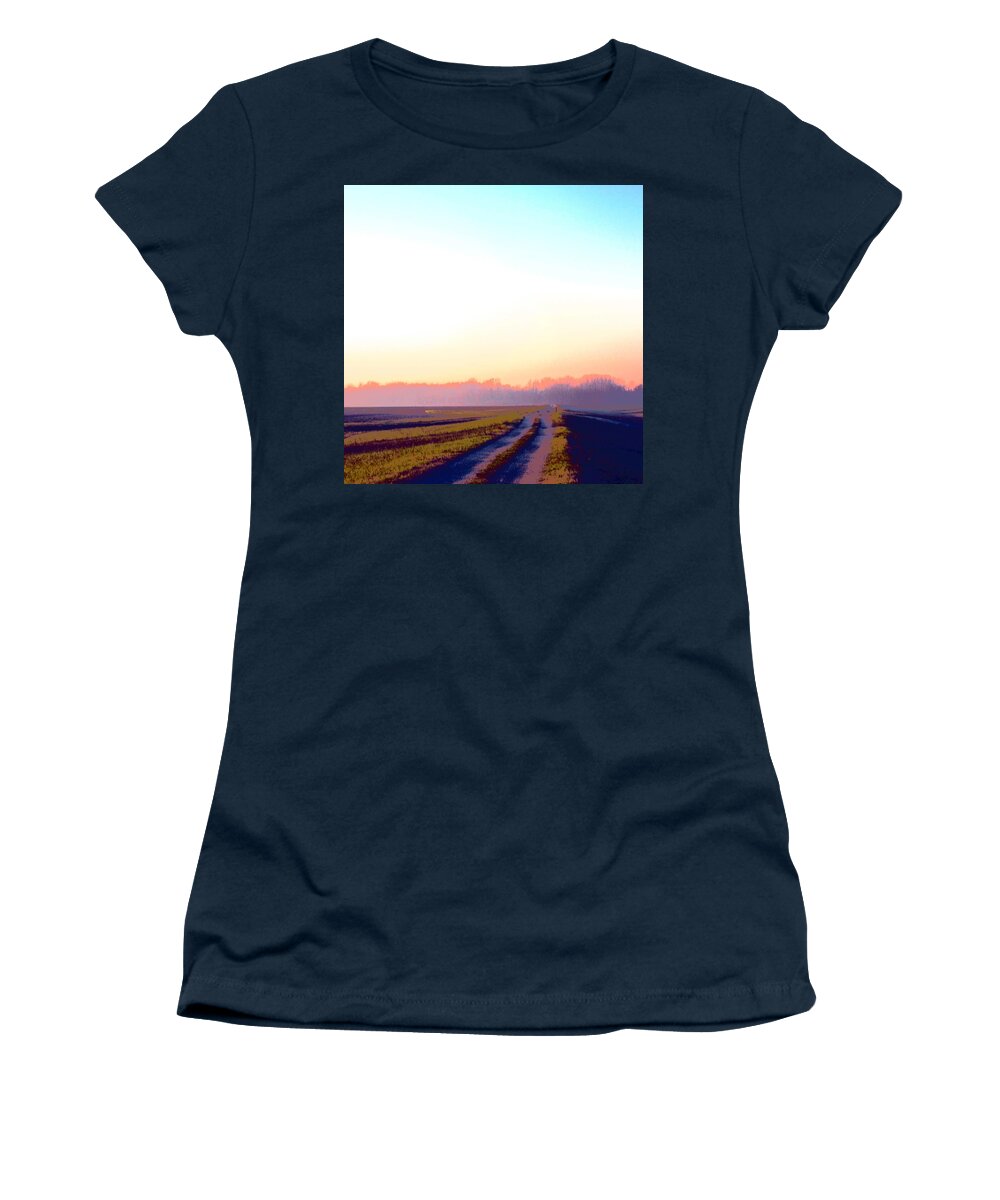 Path Women's T-Shirt featuring the photograph Way to go II by Vesna Martinjak