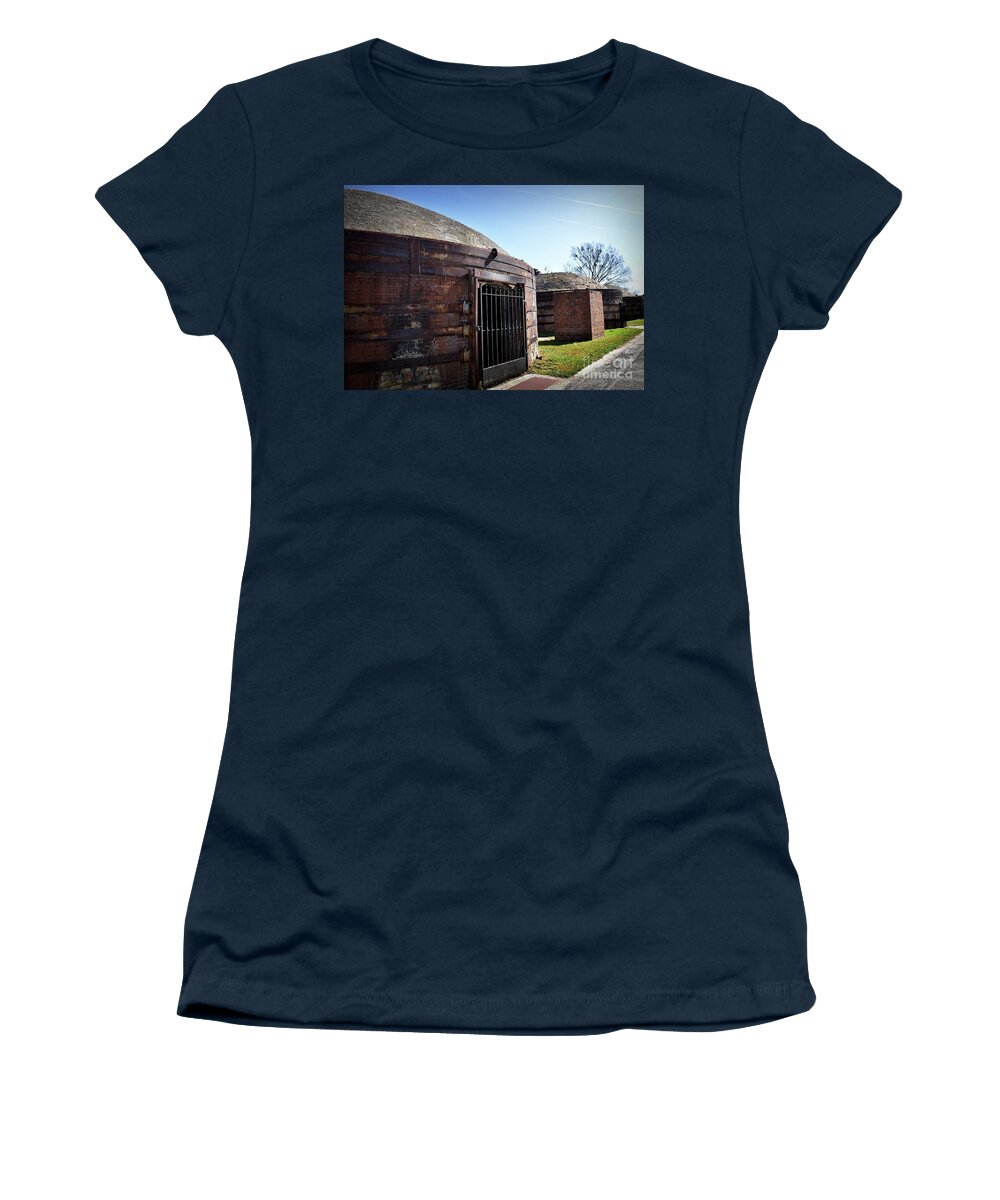 Scenic Tours Women's T-Shirt featuring the photograph Where Bricks Come From by Skip Willits