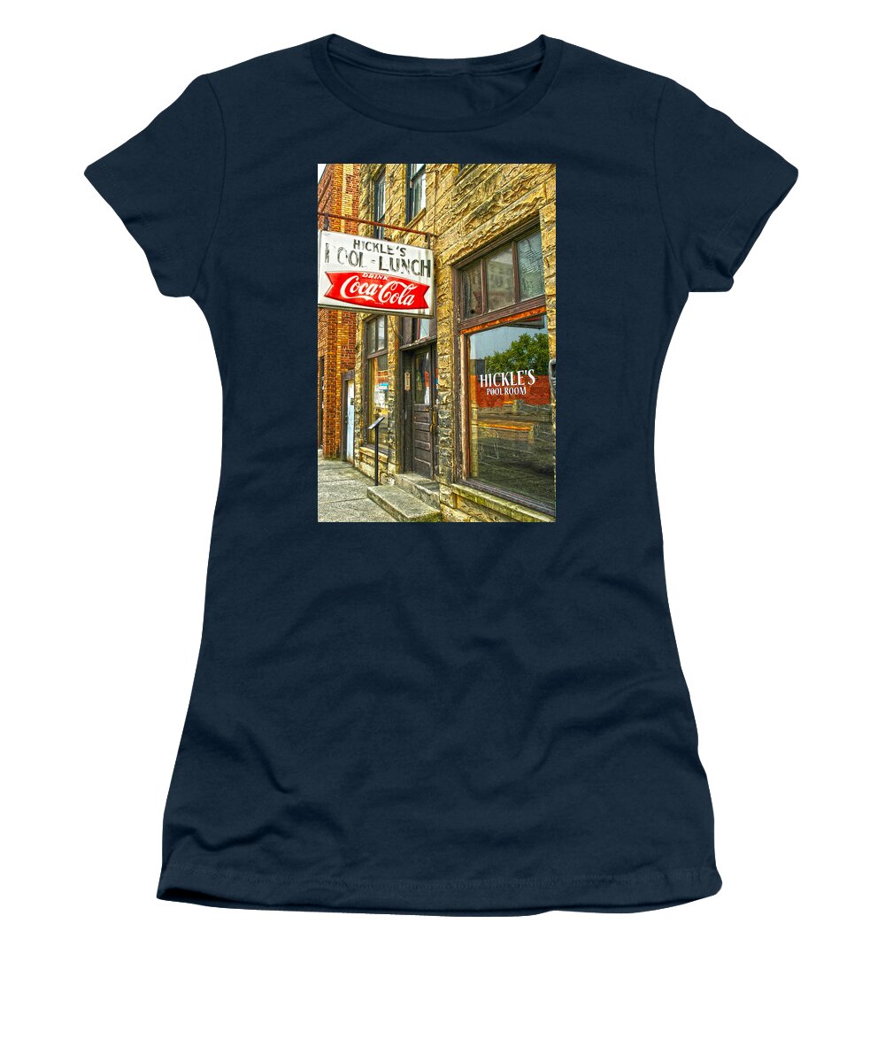 Pool Hall Women's T-Shirt featuring the photograph Where my Dad shot pool in KY by Randall Branham