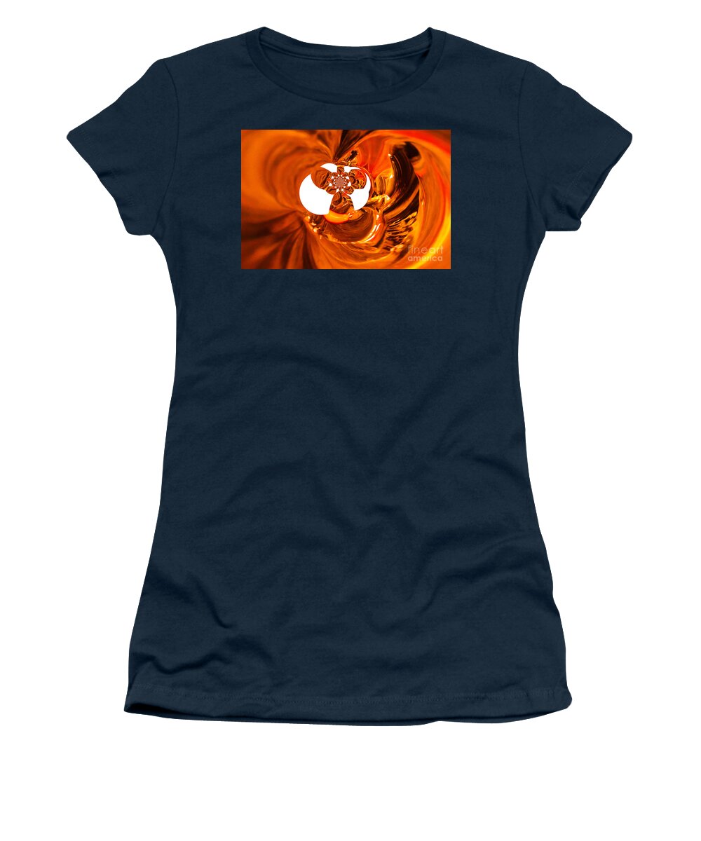 Abstract Women's T-Shirt featuring the photograph Whirls abstract by Jeff Swan