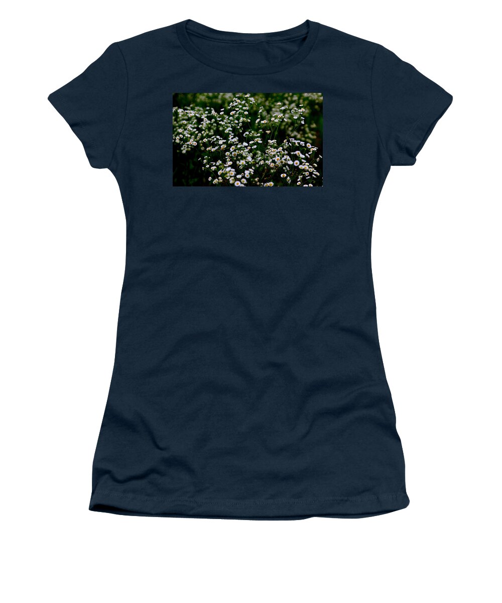 Nature Women's T-Shirt featuring the photograph White Daisy Like Flower by Silpa Saseendran