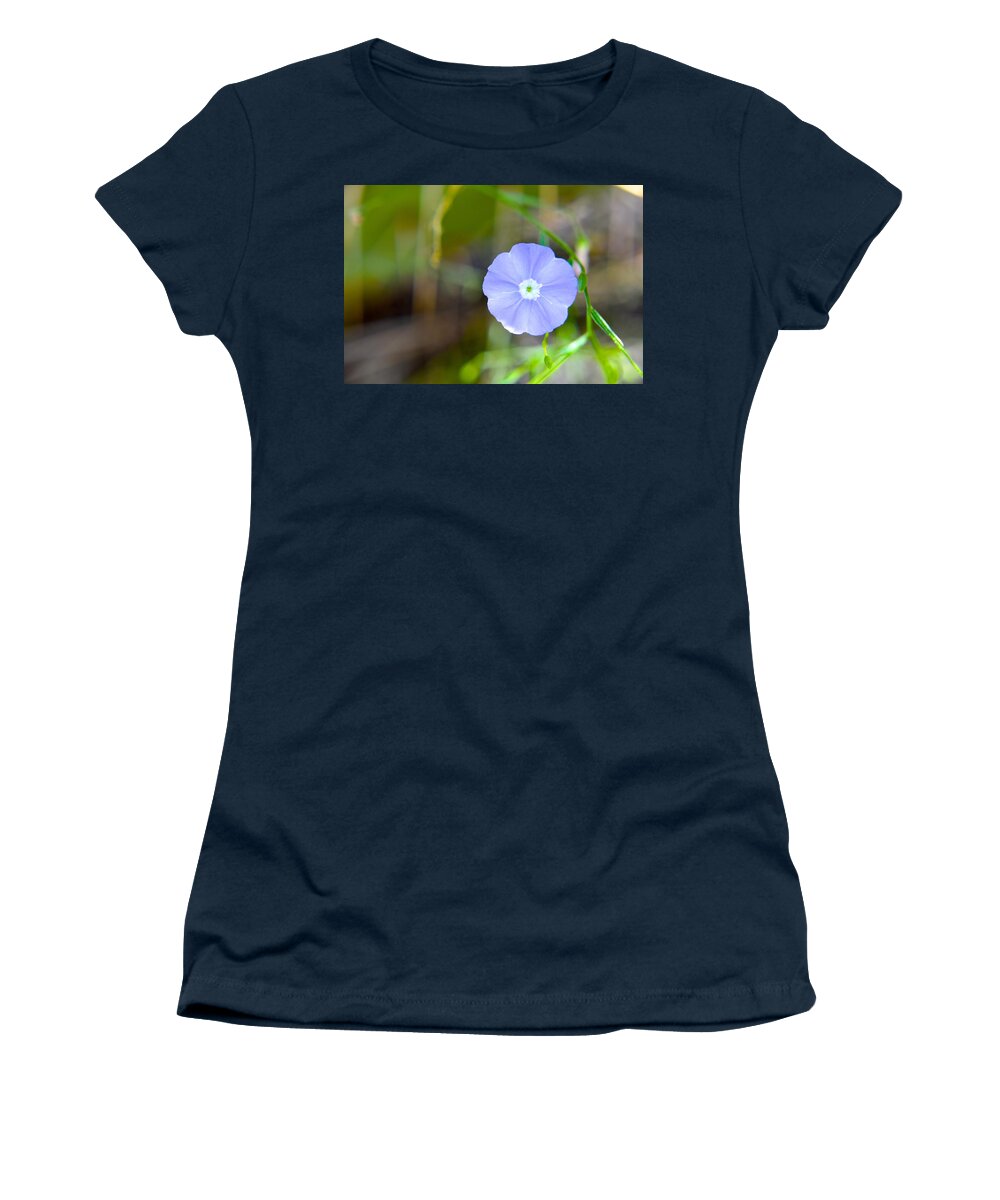 Purple Women's T-Shirt featuring the photograph Wide Open by Melisa Elliott