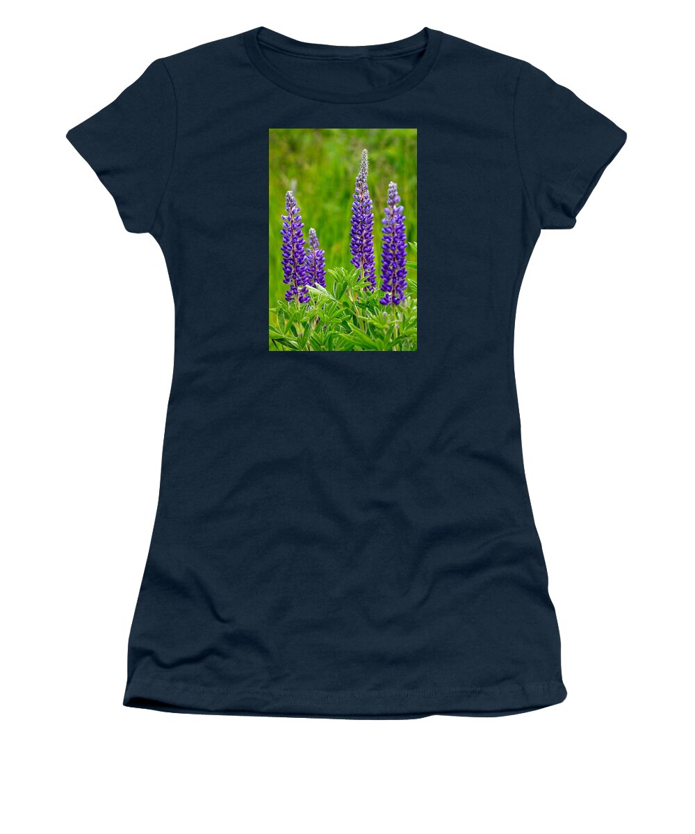 Wildflower Women's T-Shirt featuring the photograph Wild Lupine by Karon Melillo DeVega