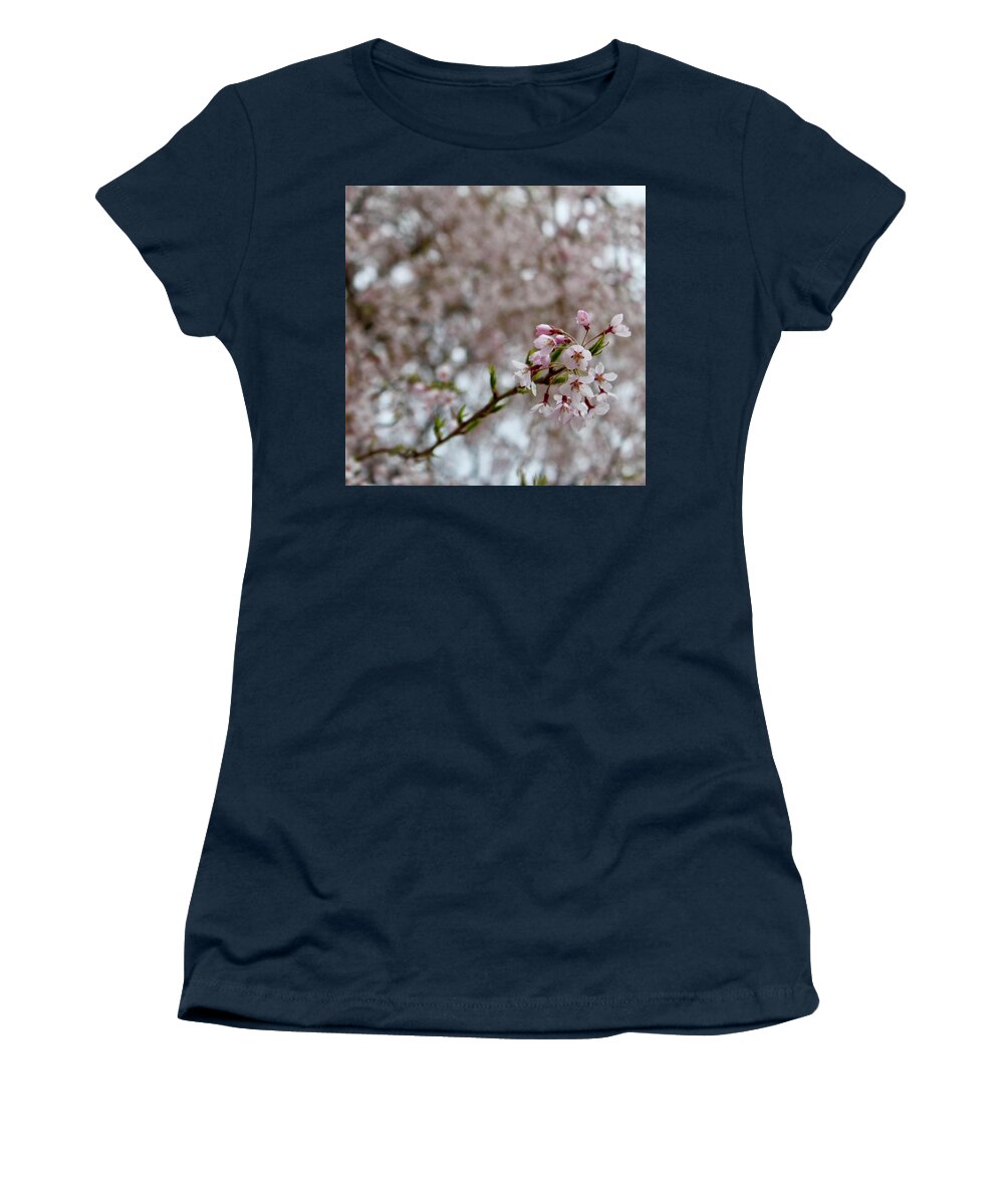 Photography Women's T-Shirt featuring the photograph Willow Bloom Spring 3 by M E