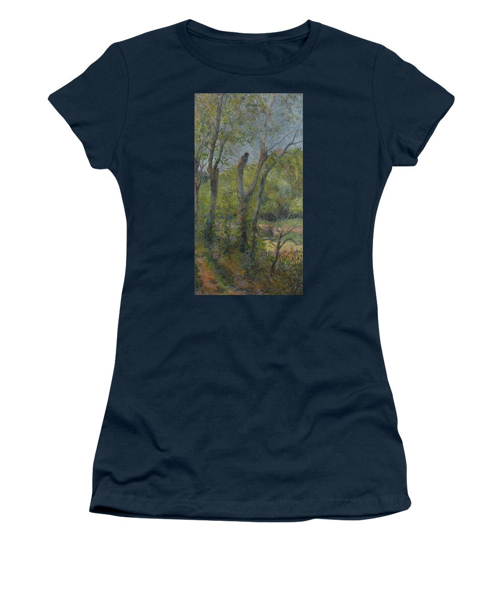 French Art Women's T-Shirt featuring the painting Willows by Paul Gauguin
