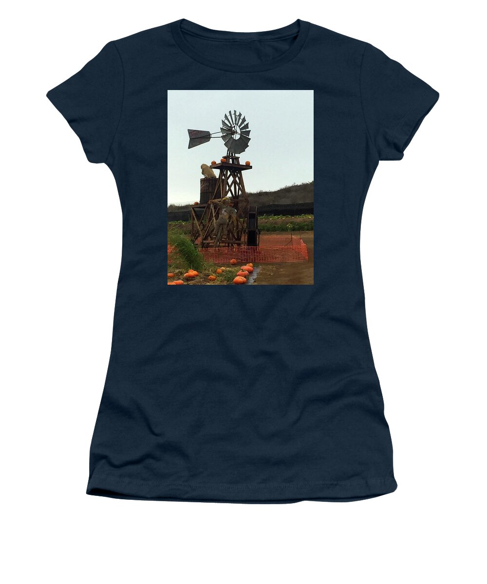 Windmill Women's T-Shirt featuring the photograph Windmill by Portraits By NC