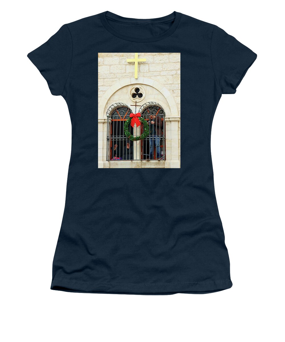 Window Women's T-Shirt featuring the photograph Window View by Munir Alawi