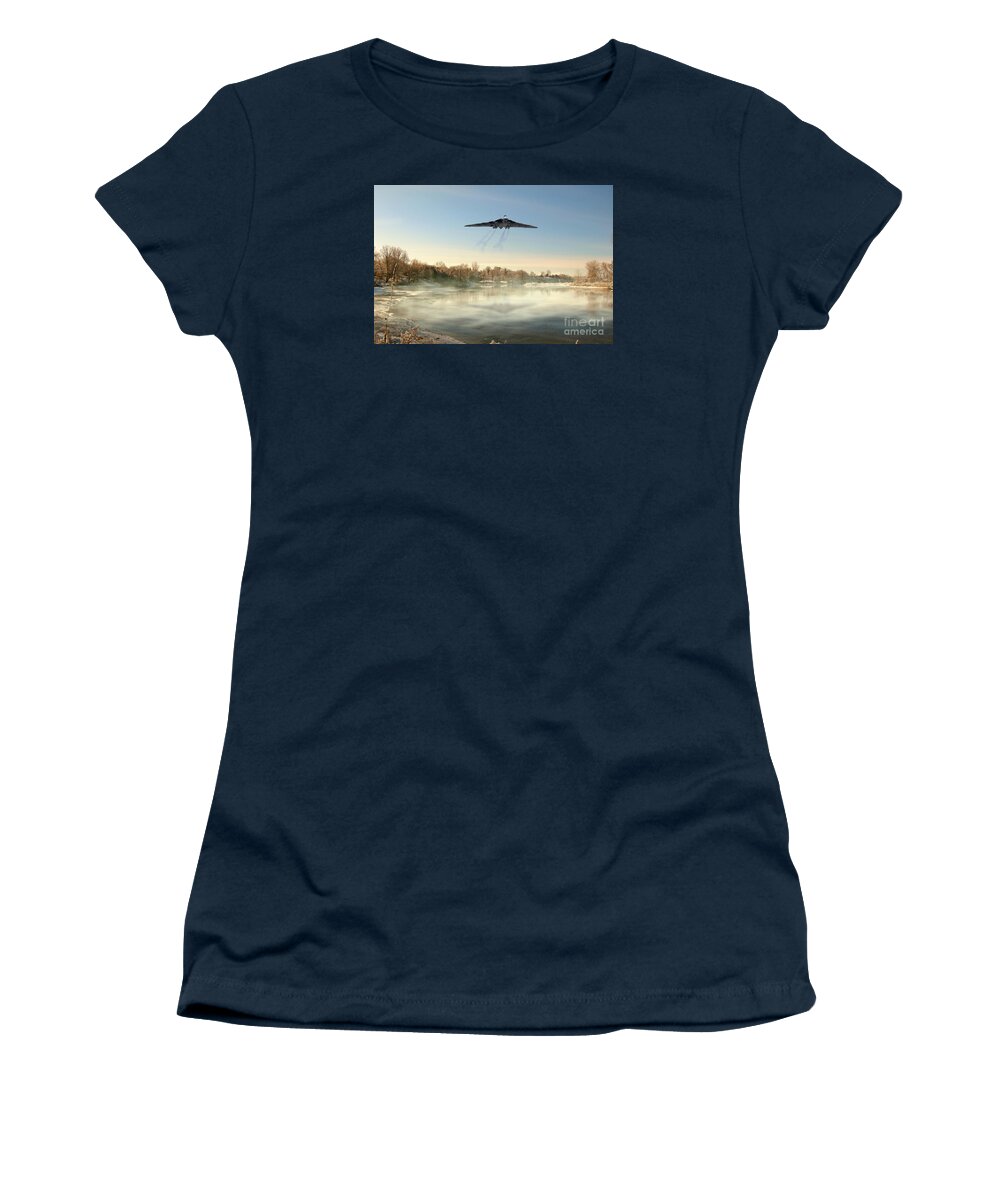 Avro Women's T-Shirt featuring the digital art Winter In Bomber Country by Airpower Art