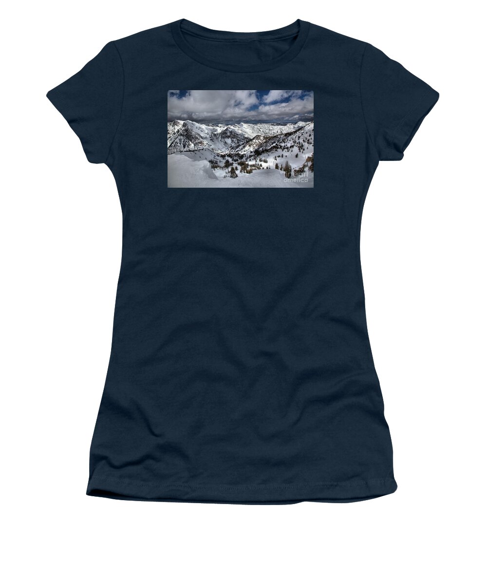 Great Scott Women's T-Shirt featuring the photograph Winter Wasatch Views by Adam Jewell