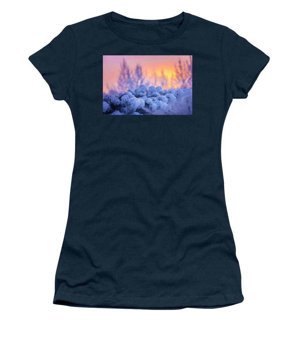 Alaska Women's T-Shirt featuring the photograph Winters Frost by Scott Slone