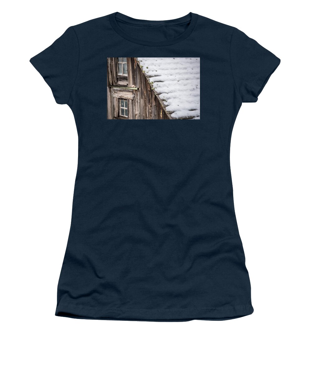 Lake Women's T-Shirt featuring the photograph Wood shack Shingles by Paul Freidlund