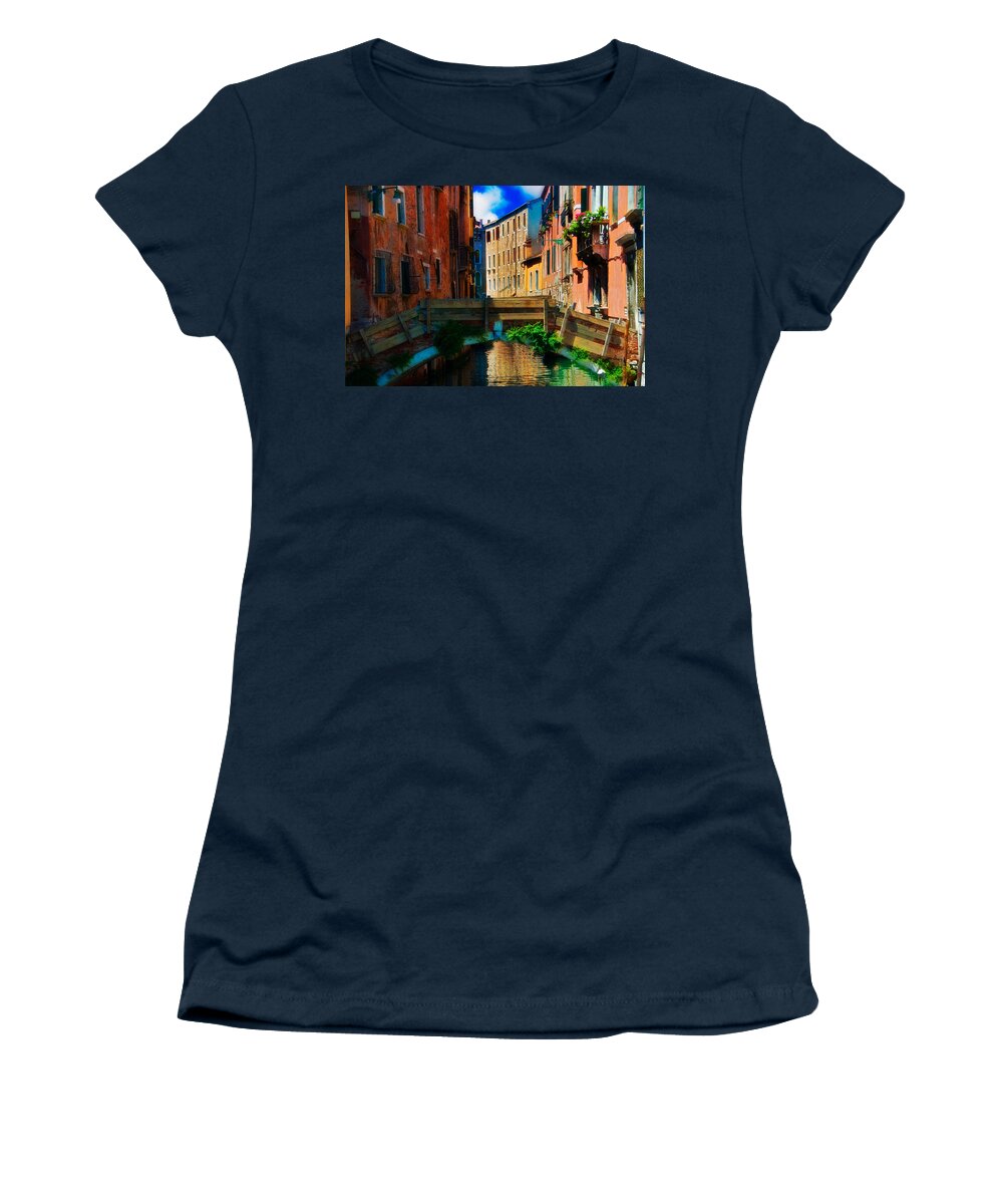 Wooden Bridge Women's T-Shirt featuring the photograph Wooden Bridge by Harry Spitz