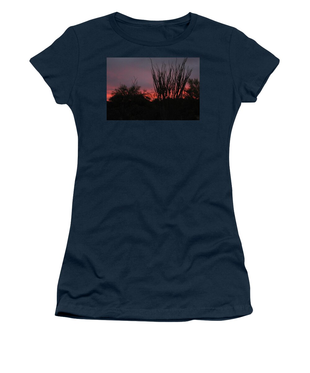 Sunset Women's T-Shirt featuring the photograph World Turned Away Now by Judith Lauter