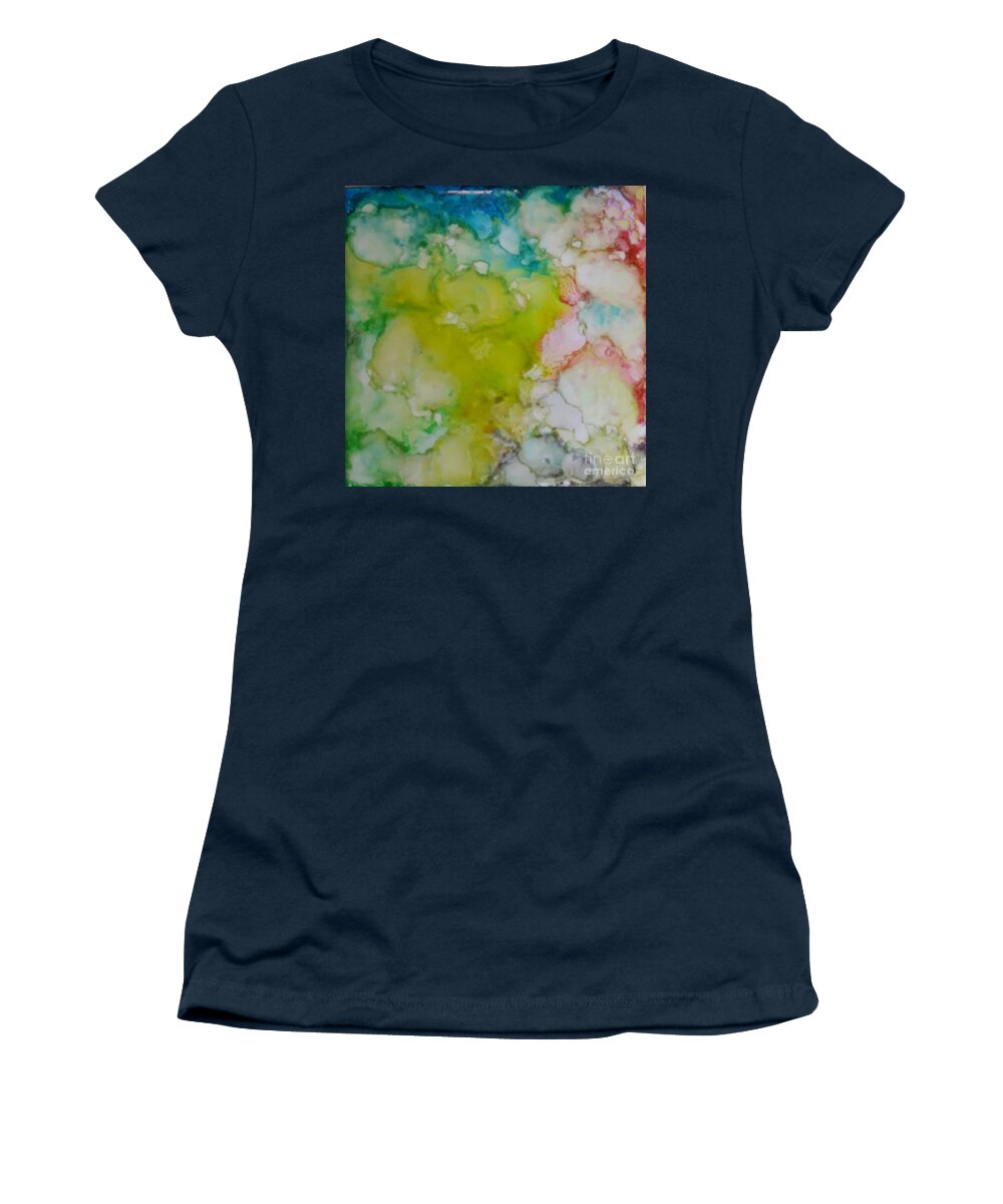 Alcohol Women's T-Shirt featuring the painting Worms Eye View by Terri Mills