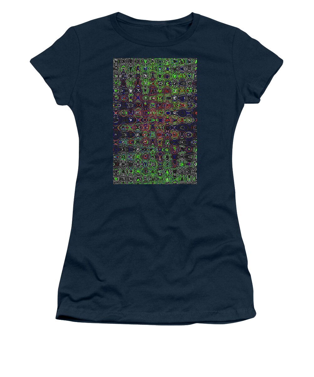 Wrong One Abstract Women's T-Shirt featuring the digital art Wrong One Abstract by Tom Janca