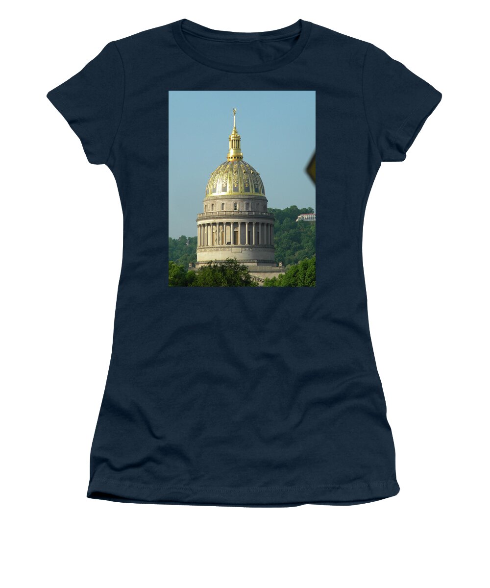 Capital Women's T-Shirt featuring the photograph West Virginia State Capital Building by Matthew Seufer
