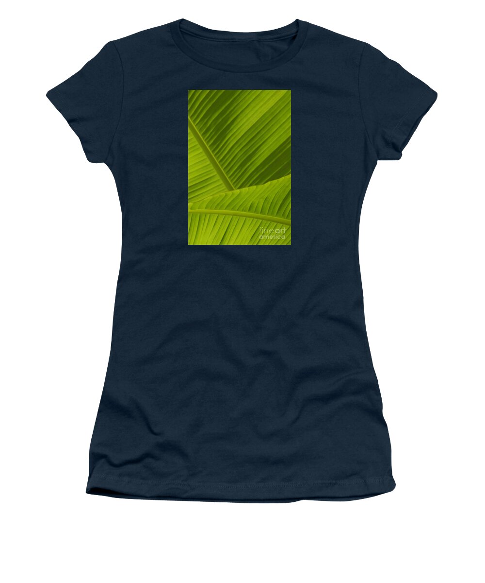 Fan Women's T-Shirt featuring the photograph Fan Of Green 4 by Wendy Wilton
