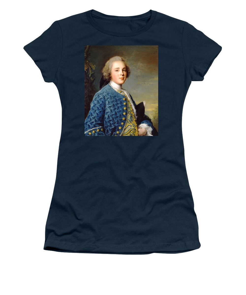 Jean-marc Nattier Women's T-Shirt featuring the painting Young Boy Percy Wyndham by MotionAge Designs