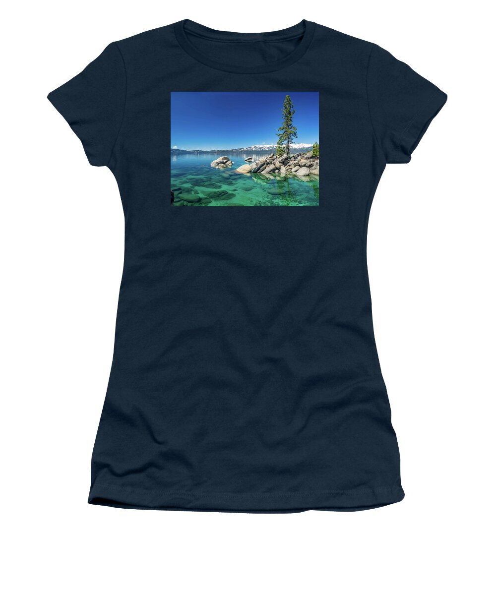 Lake Women's T-Shirt featuring the photograph Clear Water #1 by Martin Gollery