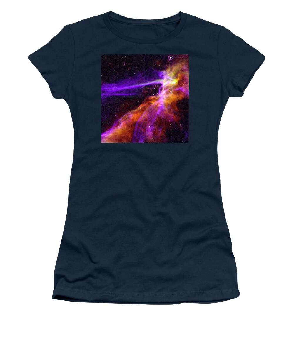 Cosmos Women's T-Shirt featuring the painting Cygnus Loop Supernova Blast Wave #1 by Celestial Images