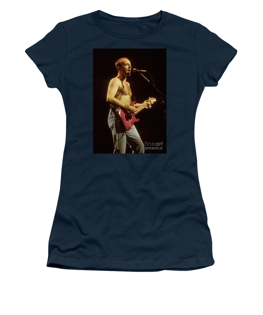 Def Leppard Women's T-Shirt featuring the photograph Def Leppard Phil Collen #2 by Concert Photos