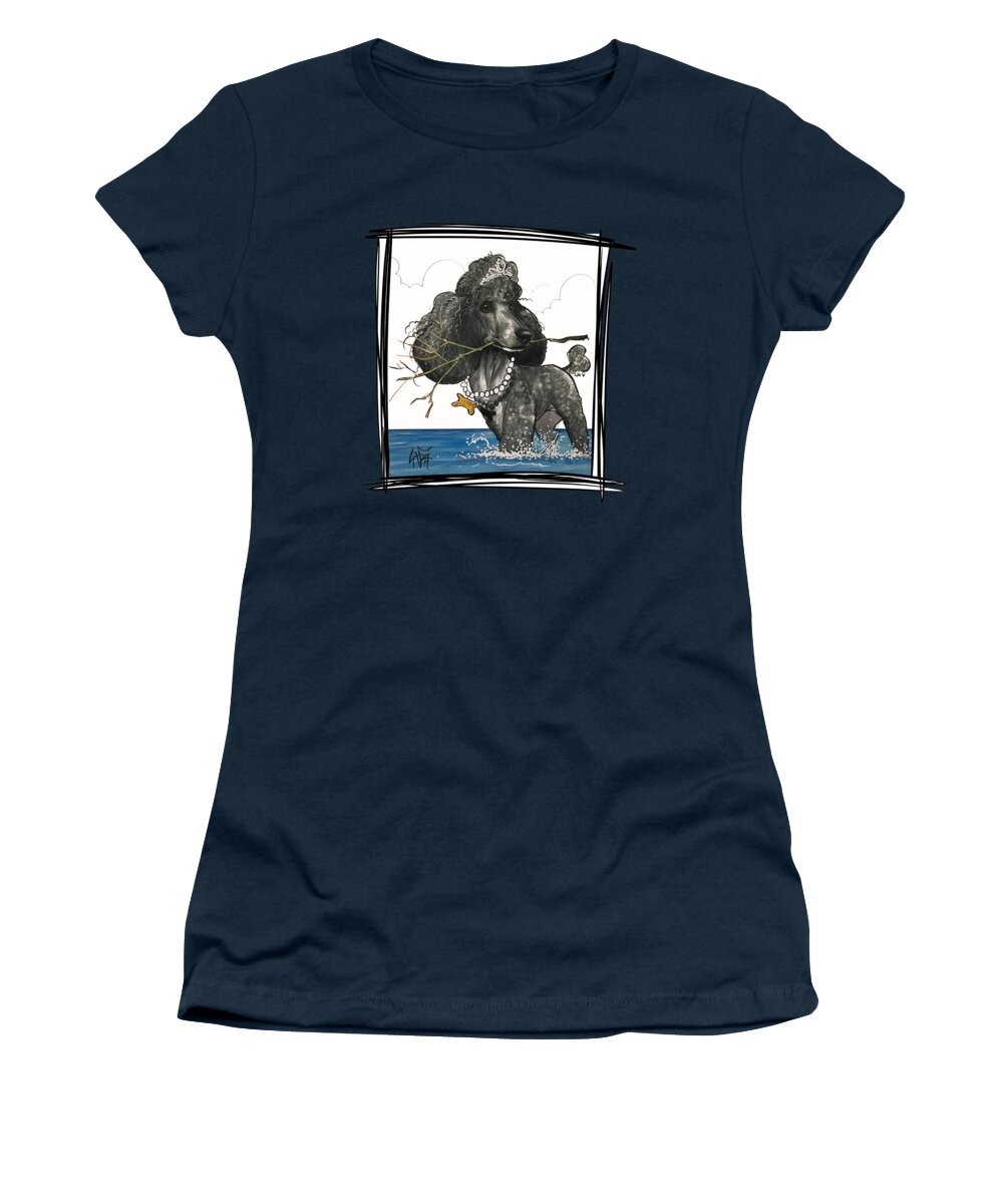 Engstrom Women's T-Shirt featuring the drawing Engstrom 5152 by Canine Caricatures By John LaFree