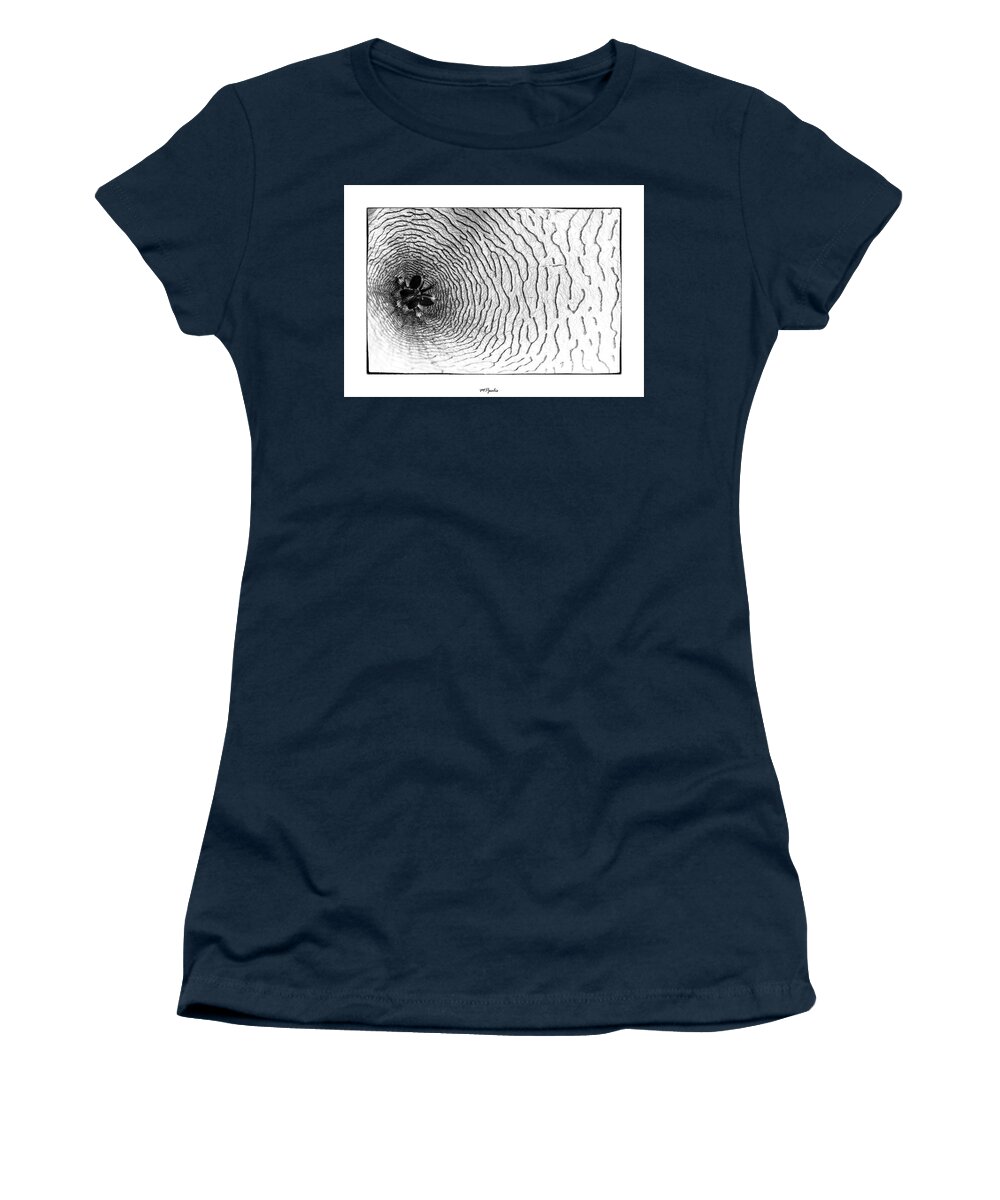 Flower Women's T-Shirt featuring the photograph Inner flower abstract details #1 by Michalakis Ppalis