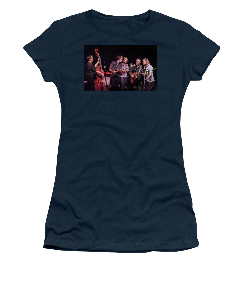 Ketch Secor Women's T-Shirt featuring the photograph Ketch Secor, Chance Mccoy And Cory Younts by Micah Offman