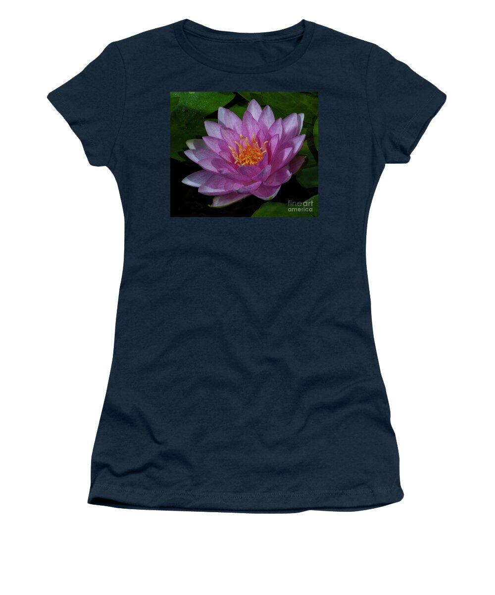 Water Lily Women's T-Shirt featuring the photograph Receptive #1 by Doug Norkum