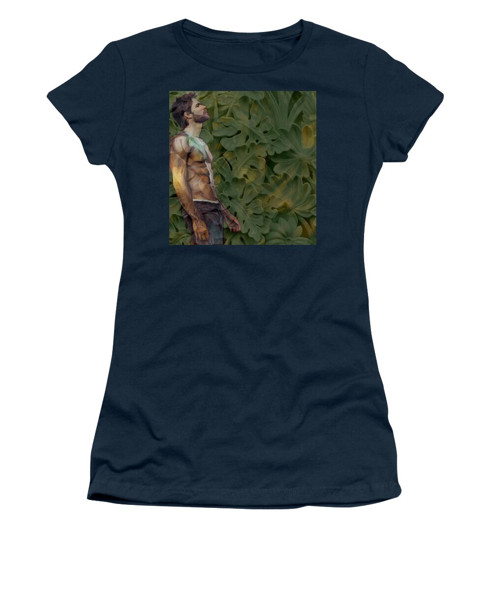 Sexy Women's T-Shirt featuring the digital art Sebastian #1 by Richard Laeton