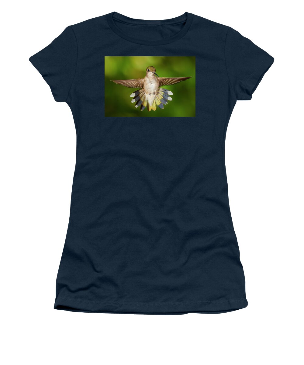 Feathers Women's T-Shirt featuring the photograph Tail Feathers #1 by Paul Freidlund