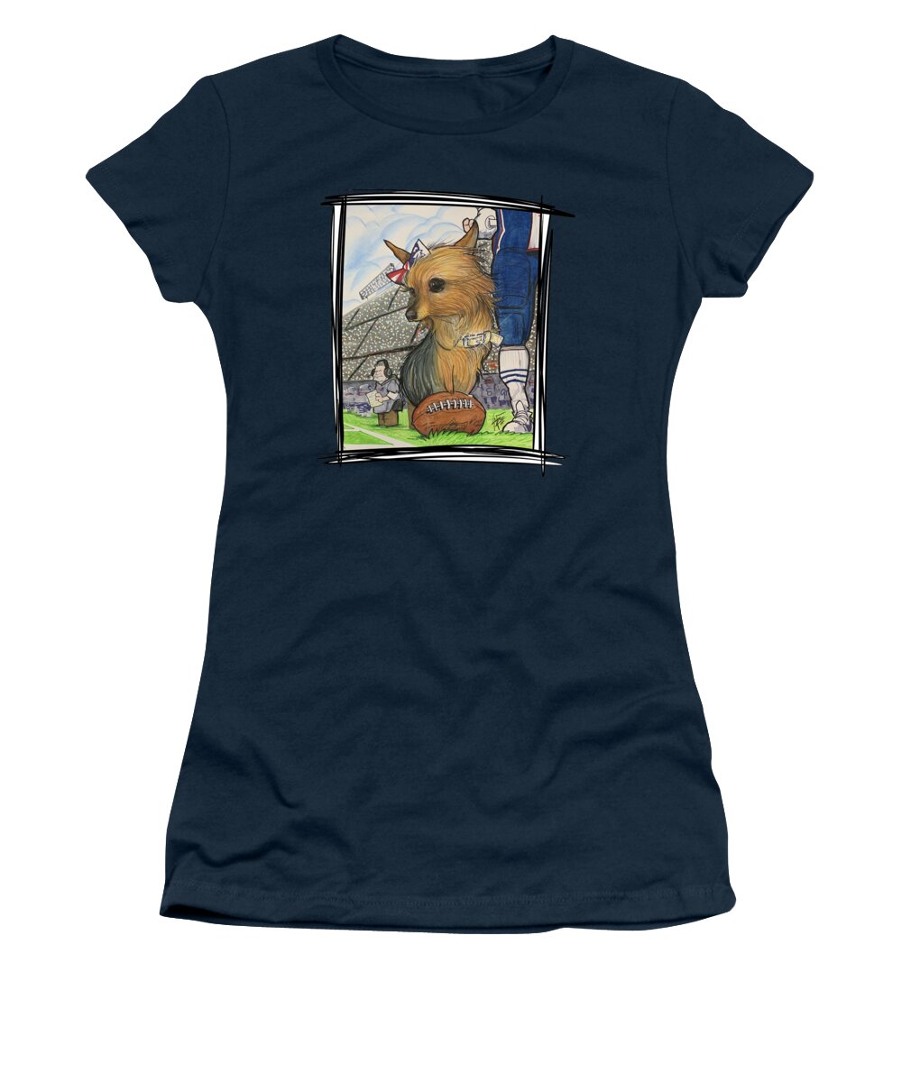 Spengler Women's T-Shirt featuring the drawing Spengler 5238 by Canine Caricatures By John LaFree
