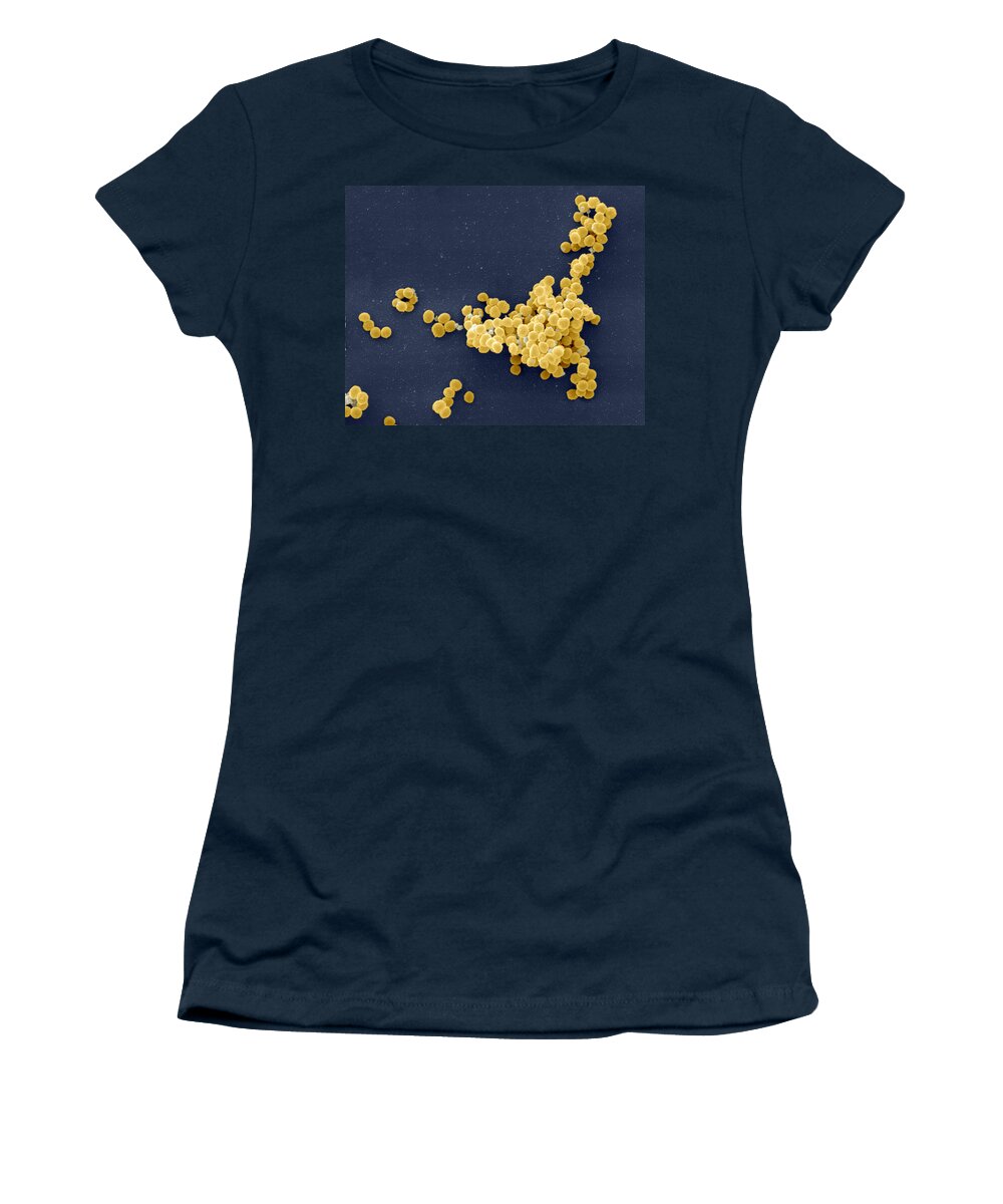 Aureus Women's T-Shirt featuring the photograph Staphylococcus Aureus #2 by Meckes/ottawa