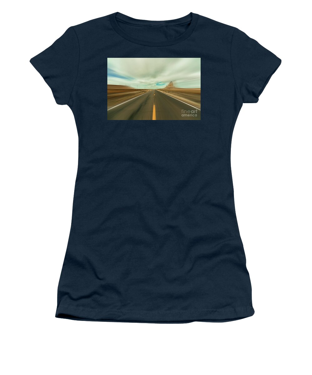 Arizona Women's T-Shirt featuring the photograph Arizona Desert Highway #4 by Raul Rodriguez