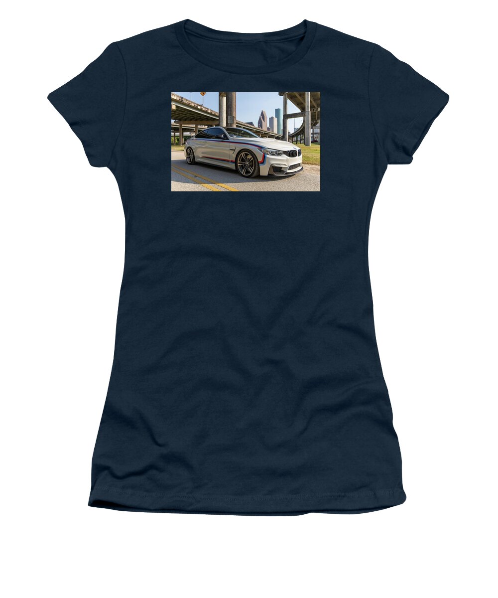 Bmw M4 Women's T-Shirt featuring the photograph Bmw M4 #6 by Rocco Silvestri