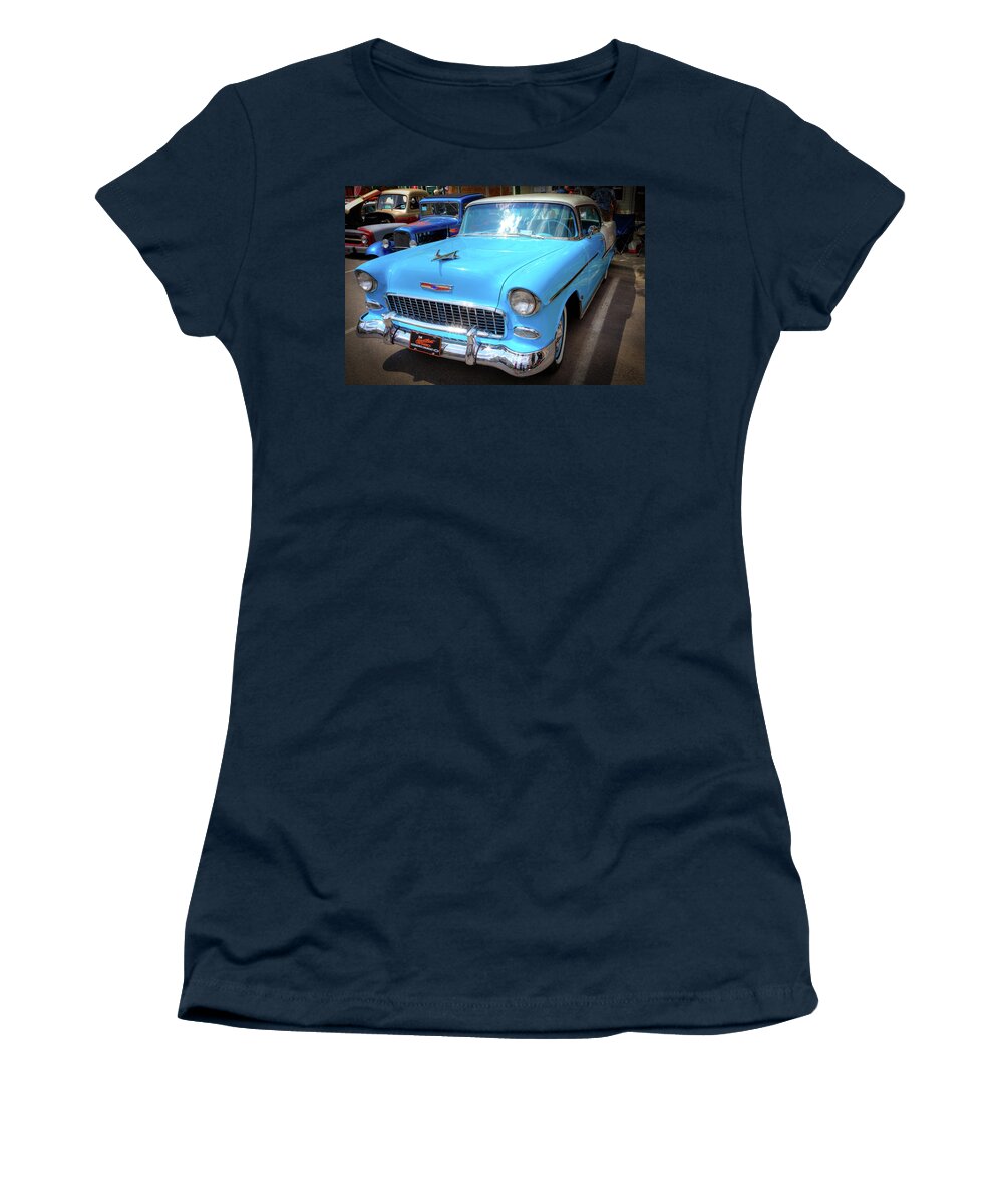 Hdr Women's T-Shirt featuring the photograph 55 Chevy by David Patterson
