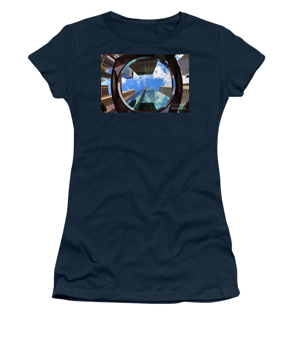 Abstract Women's T-Shirt featuring the photograph Skyscrapers by Raul Rodriguez