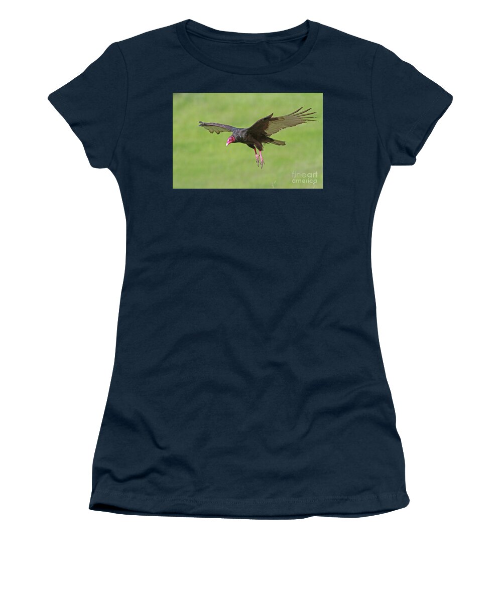 Turkey Vulture Women's T-Shirt featuring the photograph Turkey Vulture #6 by Gary Wing