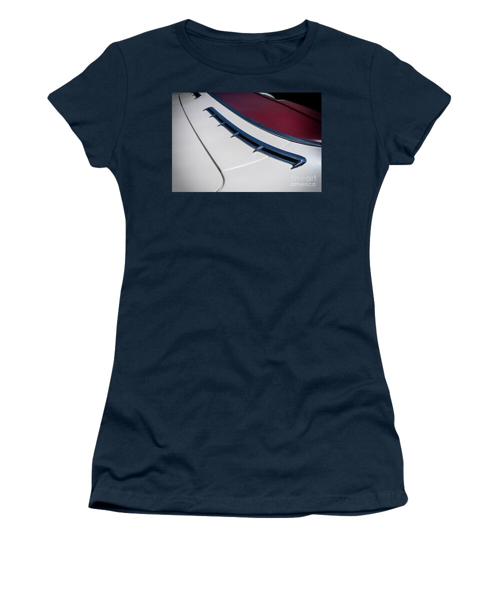 61 Chevy Detailemblem Women's T-Shirt featuring the photograph 61 Chevy Detail by Arttography LLC