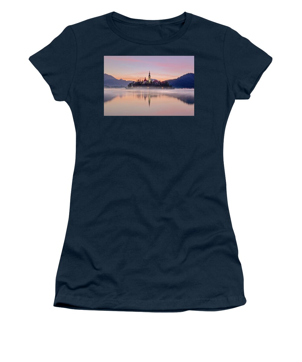 Lake Bled Women's T-Shirt featuring the photograph Lake Bled - Slovenia #7 by Joana Kruse